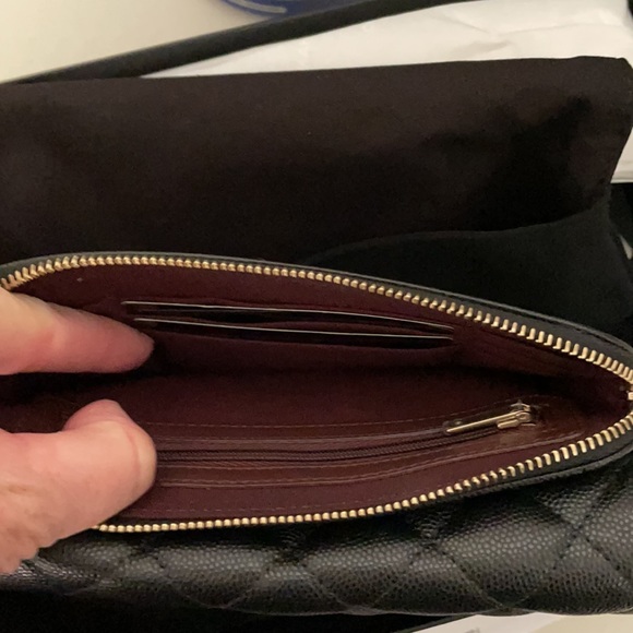 NEW 21P Chanel Mini Snap Bag Zip Caviar Black - Picture 5 of 9